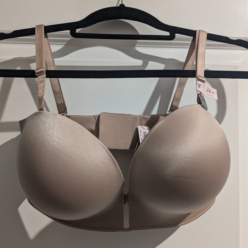 NWT Victoria's Secret Bombshell Strapless Pushup Bra 34DD